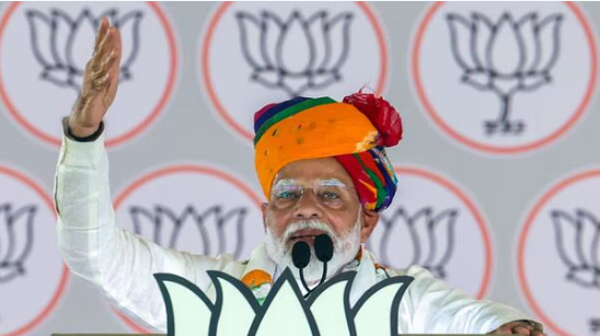 Prime Minister Narendra Modi addresses a public meeting ahead of the seventh phase of Lok Sabha elections, in Balasore district, Wednesday, May 29, 2024.