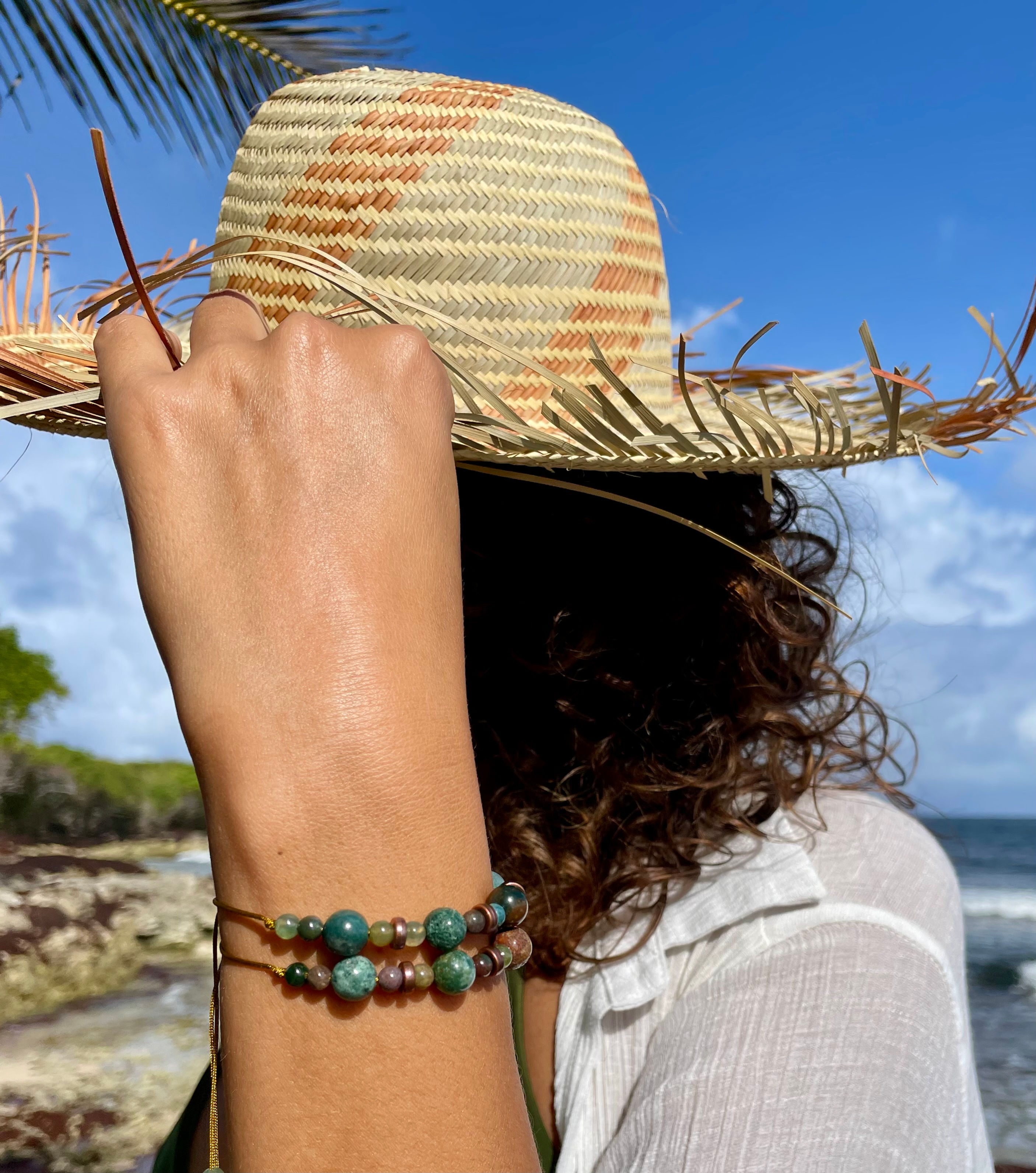Bracelet Agate verte