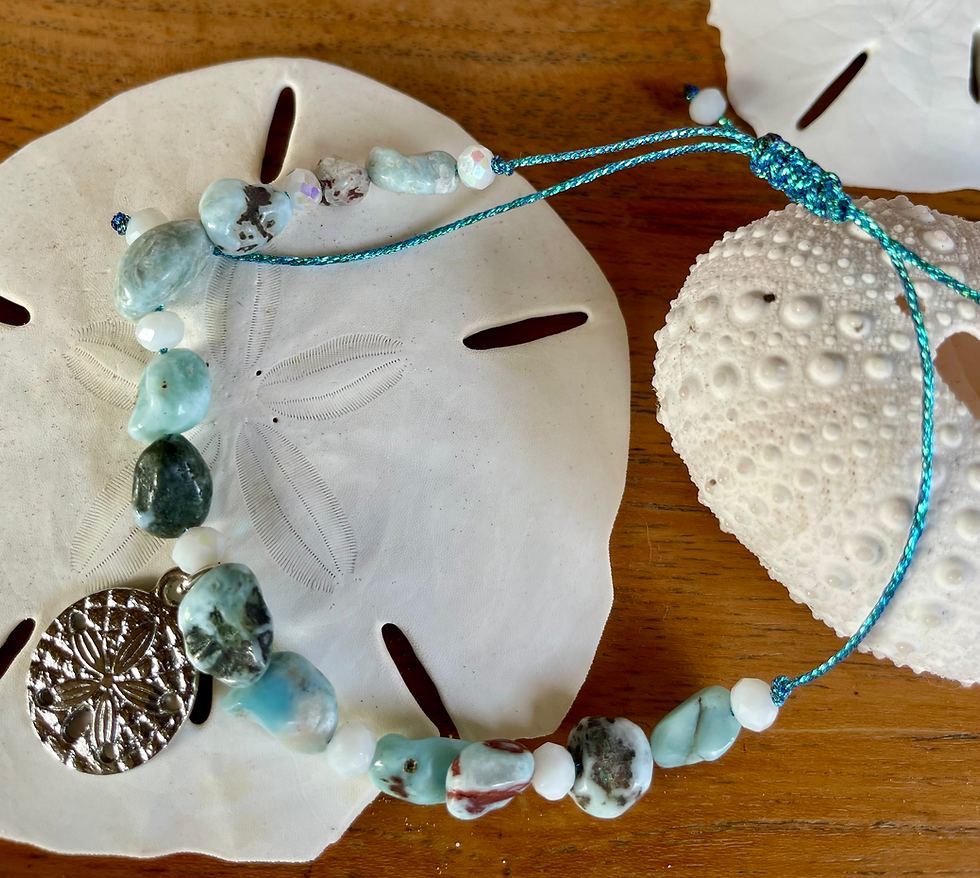 Miniature : Bracelet Larimar Dollars des sables