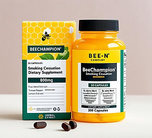 BEE-N COMPANY_BEECHAMPION_SMOKING CESSATION_St. John’s Wort (Hypericum perforatum), Lavand