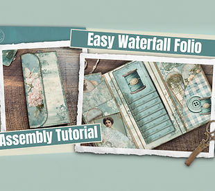 printable digital waterfall folio