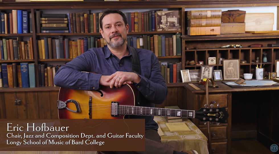 Eric Hofbauer - Ives Lecture