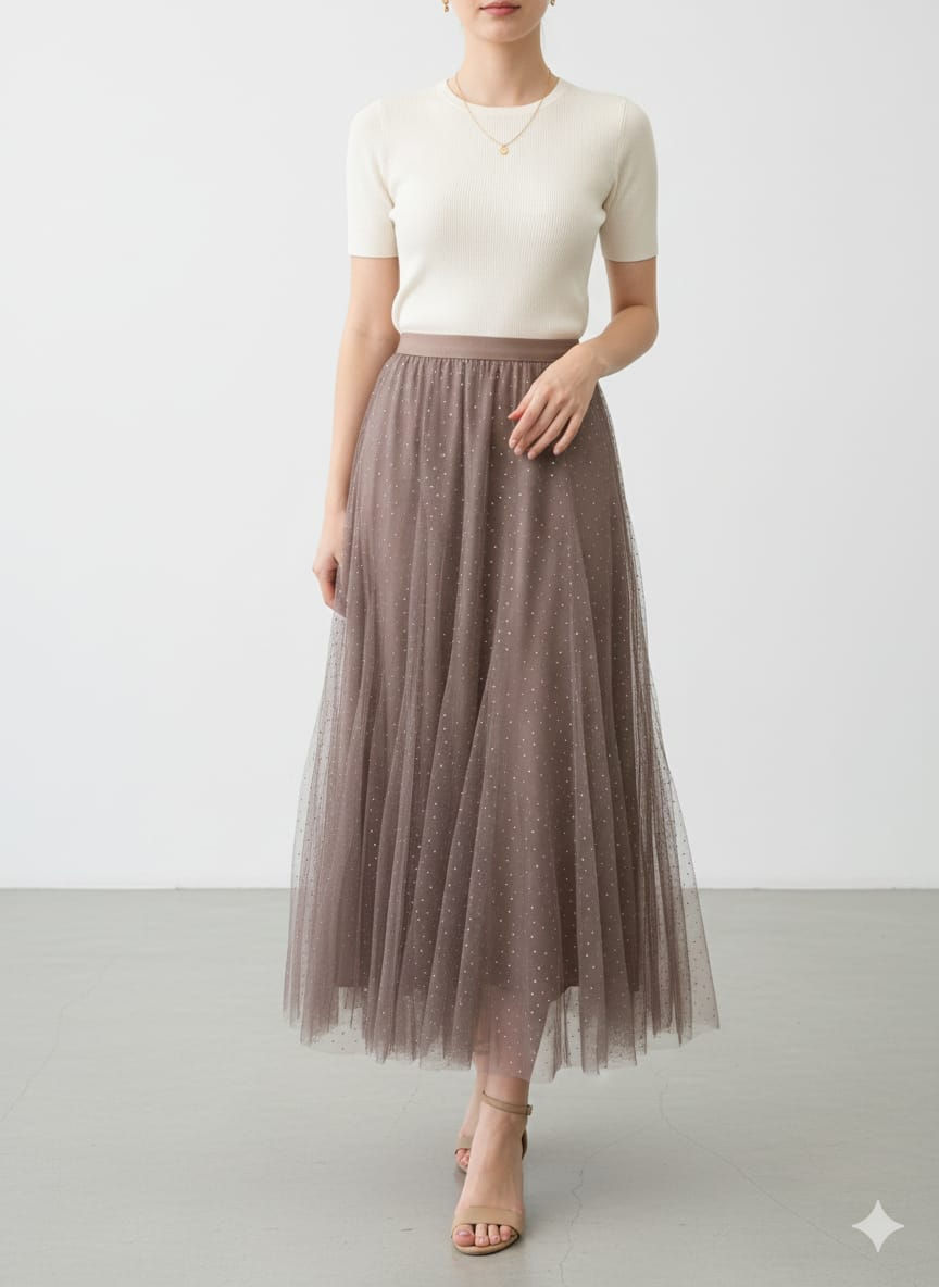 Miniatura: Saia de tule Brilho