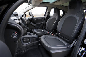 Interior of a sports car