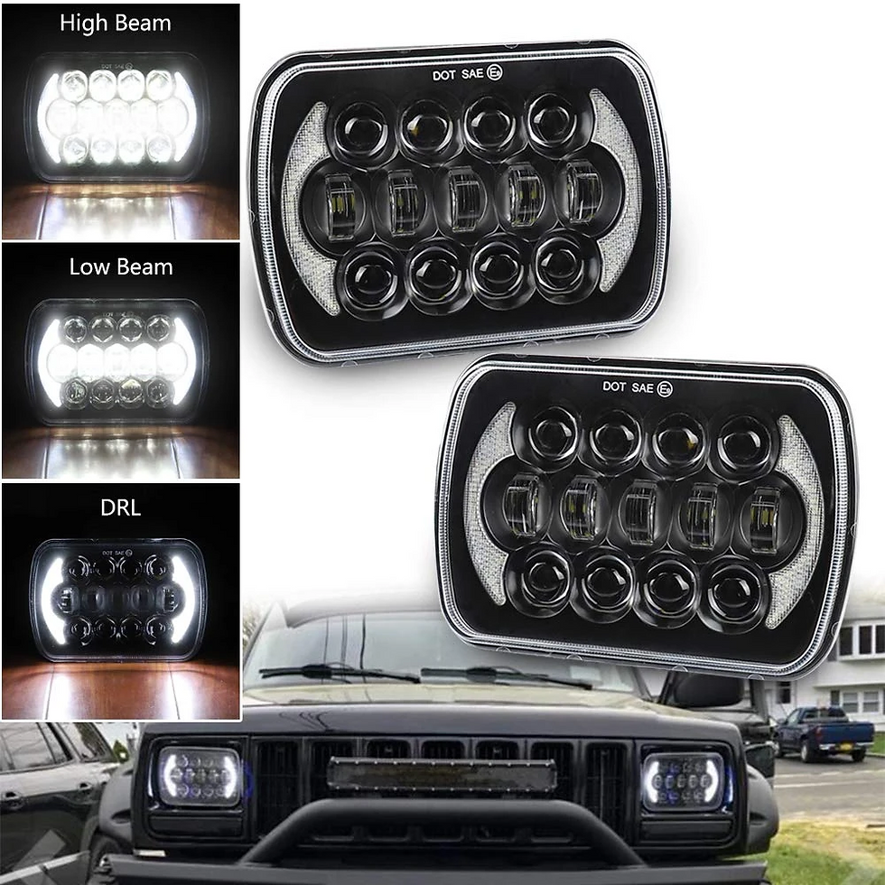Miniatura: KIT 2 ÓTICAS LED 15X18cms H4 MULTIFUNÇÕES 105W