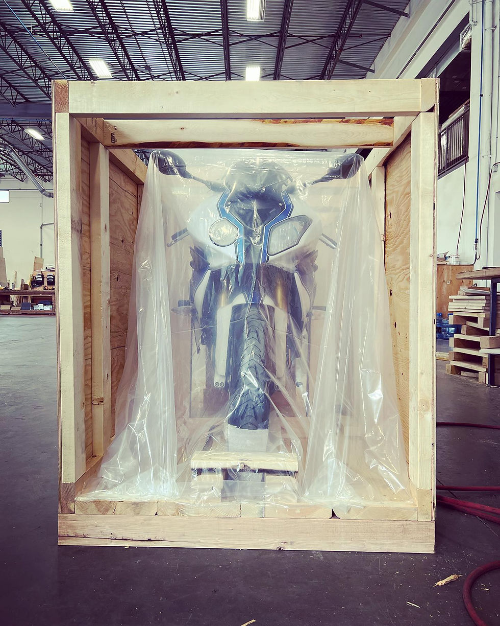 crating a motorcycle