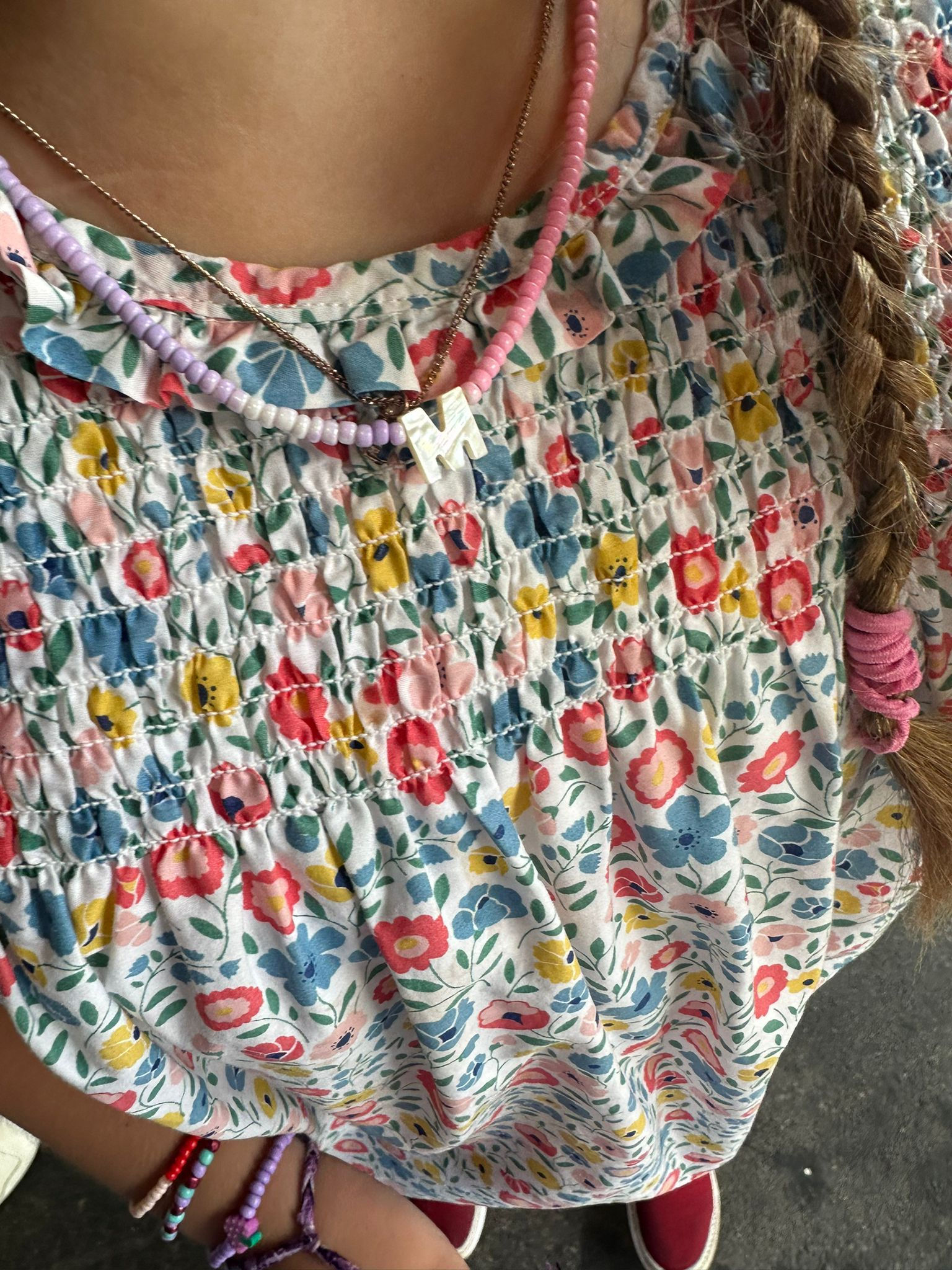 Kids initial necklace 