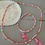 Thumbnail: kids pink and gold necklace and bracelet set