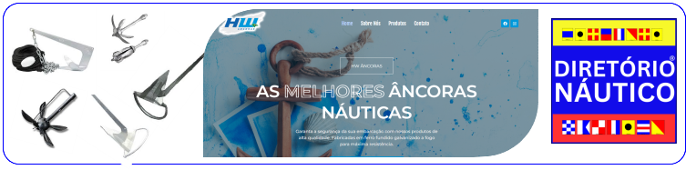 Âncoras de todos os tipos para todas as embarcações