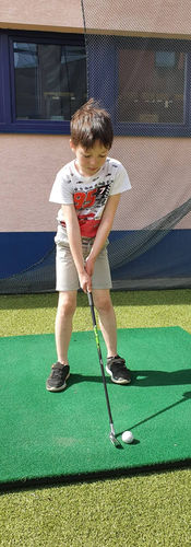 Teo Kružel a jeho skvelý golfový fokus. 