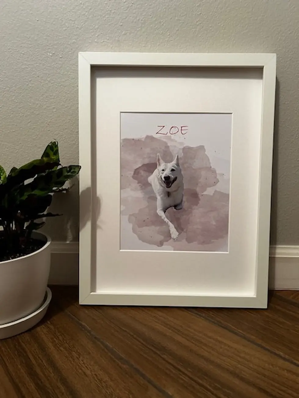 Thumbnail: Custom Pet Portrait, Pet Memorial, Pet Painting, Dog Portrait, Cat Portrait