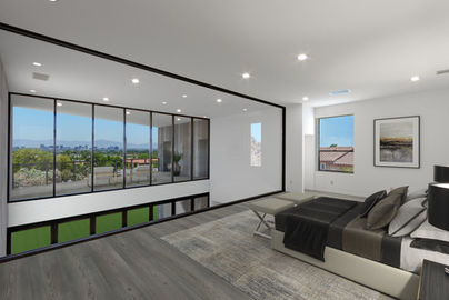 real estate airbnb and commercial photographer -  virtual staging of a bedroom