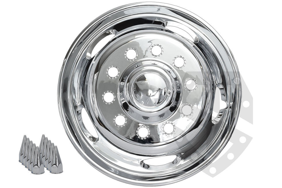 Thumbnail: 19.5" Chrome ABS Wheel Simulator for 2012-Current Dodge RAM 4500/5500