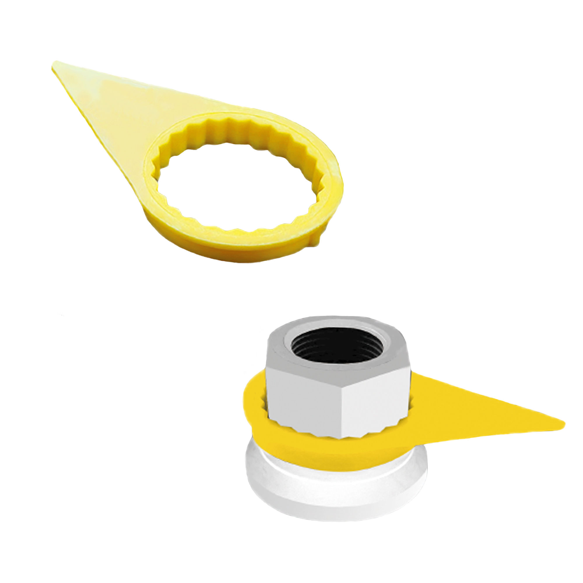 32-34mm Multi-Fit Loose Wheel Nut Indicator (Yellow)