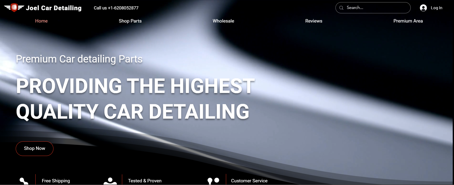 Car Detailing Website Template