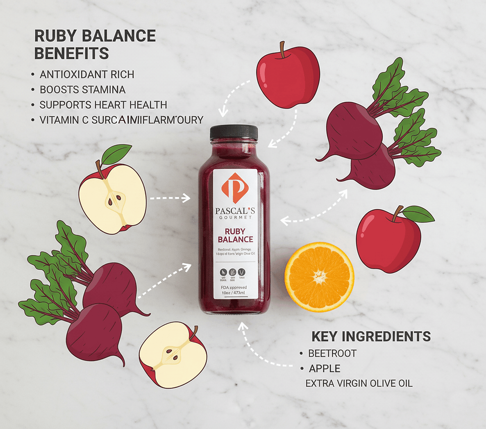 Miniatura: Natural Beet, Apple and Orange Juice Detox in Miami FL - Pascals Juices