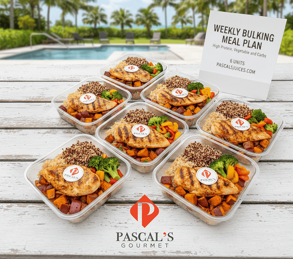 Plan de alimentación para aumentar tus músculos en Miami