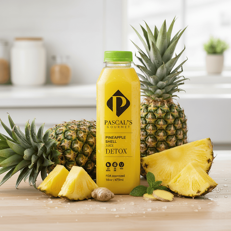Organic Pineapple Detox Juice in Miami - Pascals Juices