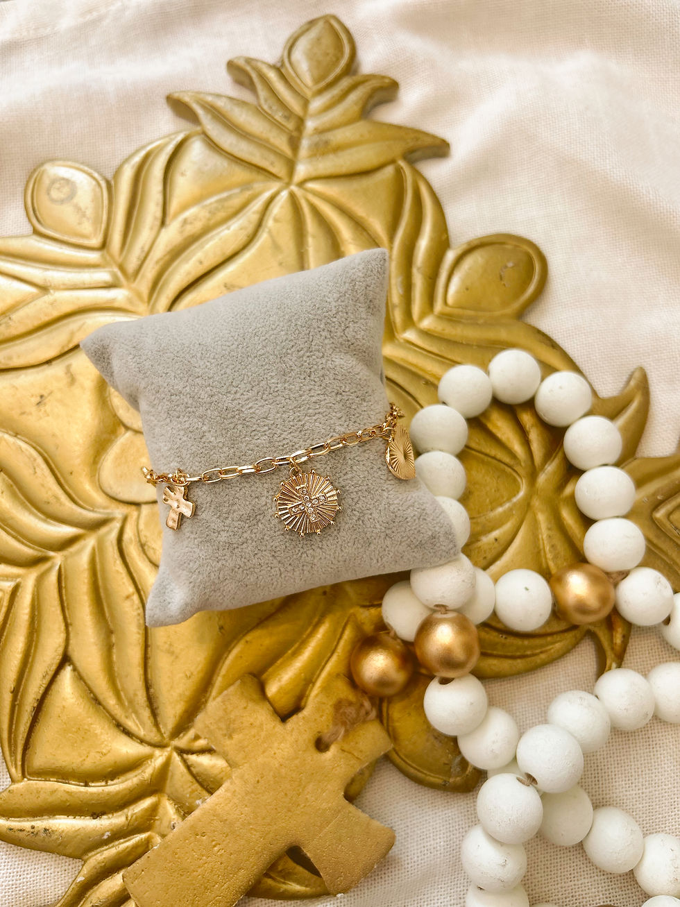 Thumbnail: Cross Charm Bracelet
