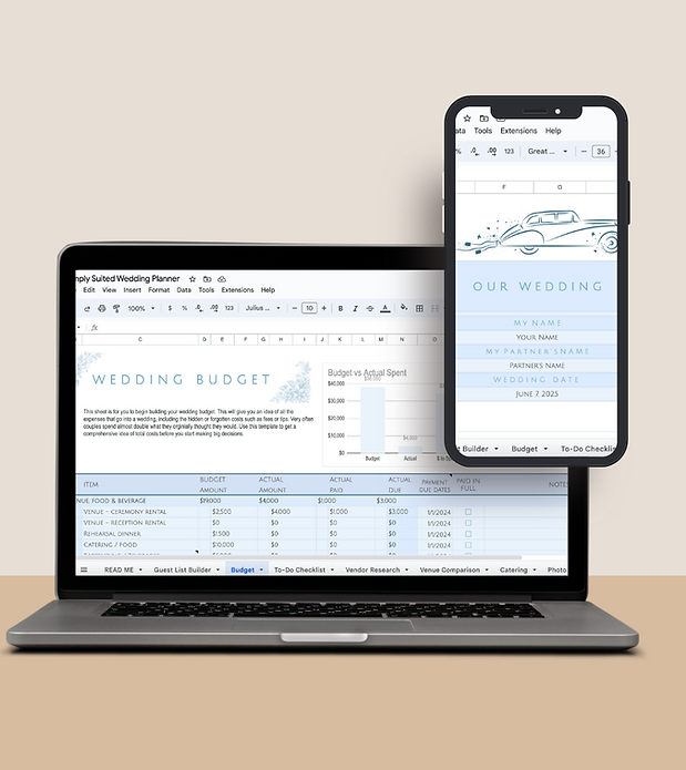This is an image of a the Simply Suited Digital Wedding Planner