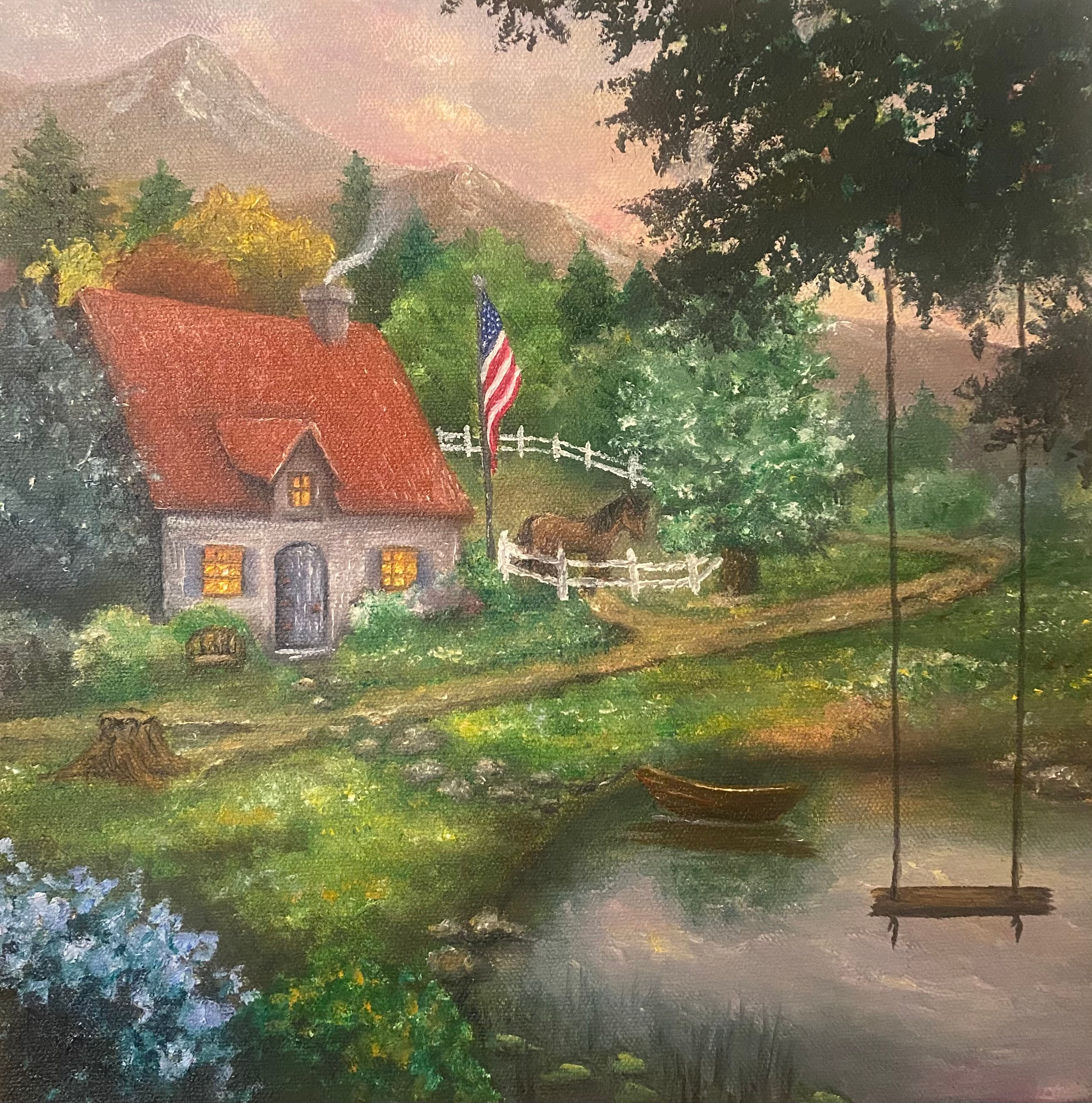 A Simple Life Original Oil Painting