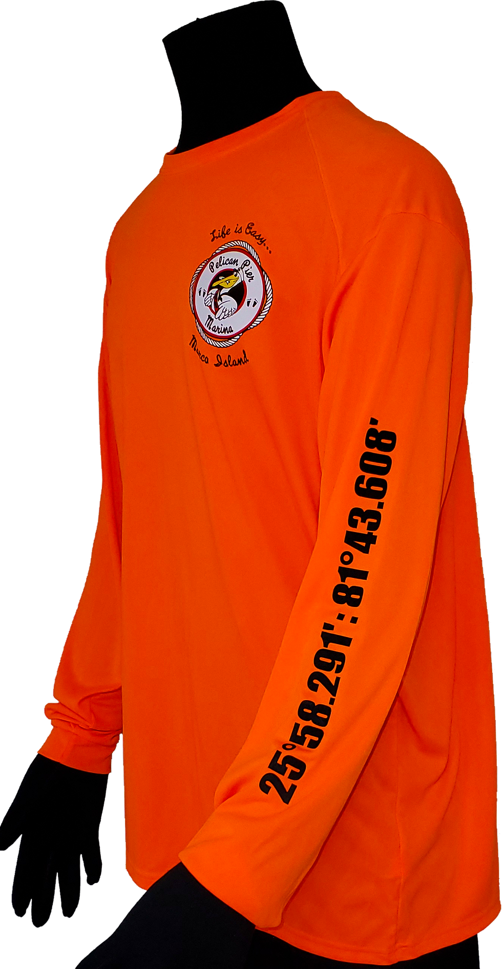 Men's Construction Orange Performance Moisture Wicking Long