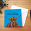 Thumbnail: Highland cow art greetings card