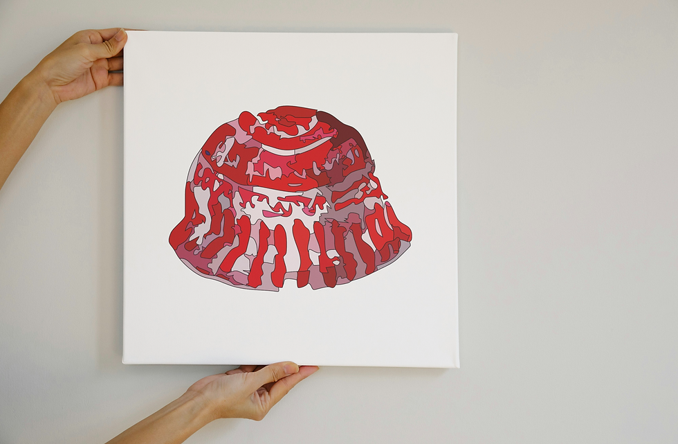 Thumbnail: Watercolour teacake wall art print