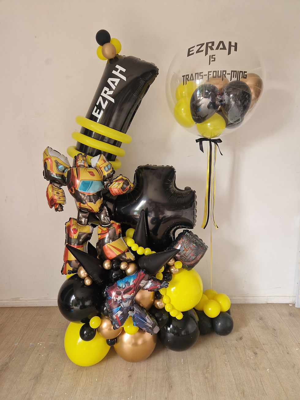transformer balloons and bubble 