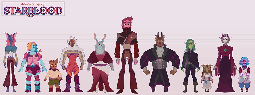 Starblood Character Lineup