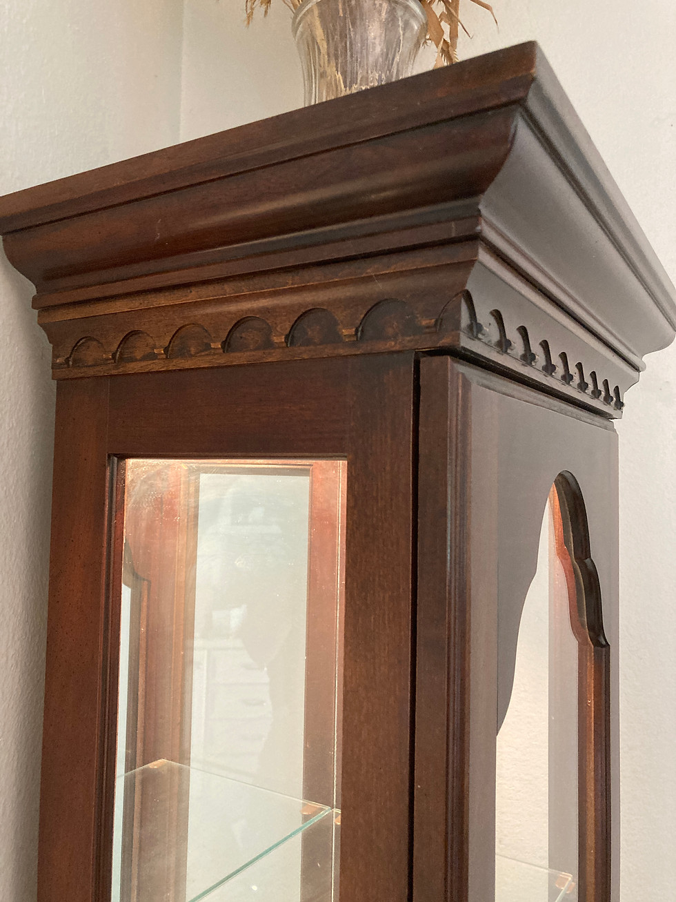 Thumbnail: Tall Wooden Lighted Display Hutch