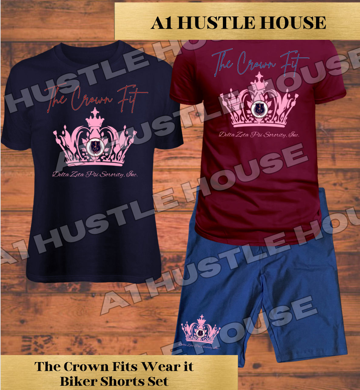 The crown fit biker shorts set