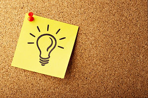 Light bulb post it note that signifies a different way of looking at responsibility