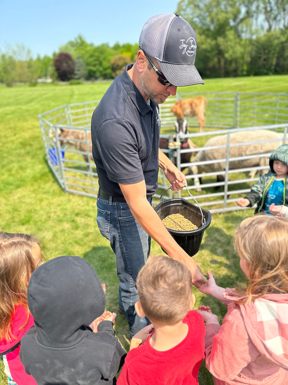 Derek teaching children