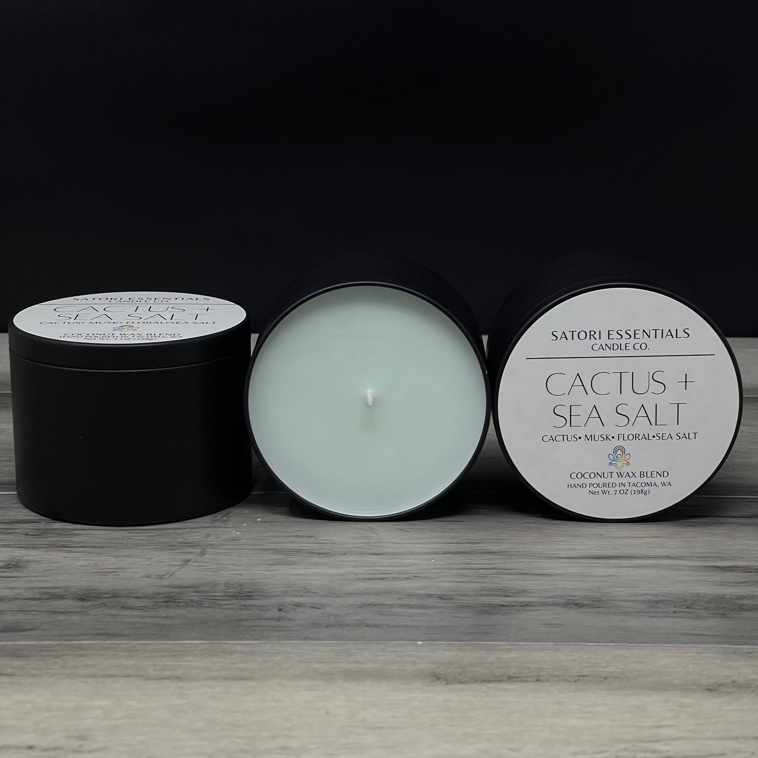 CACTUS + SEA SALT Scented Candle Tin