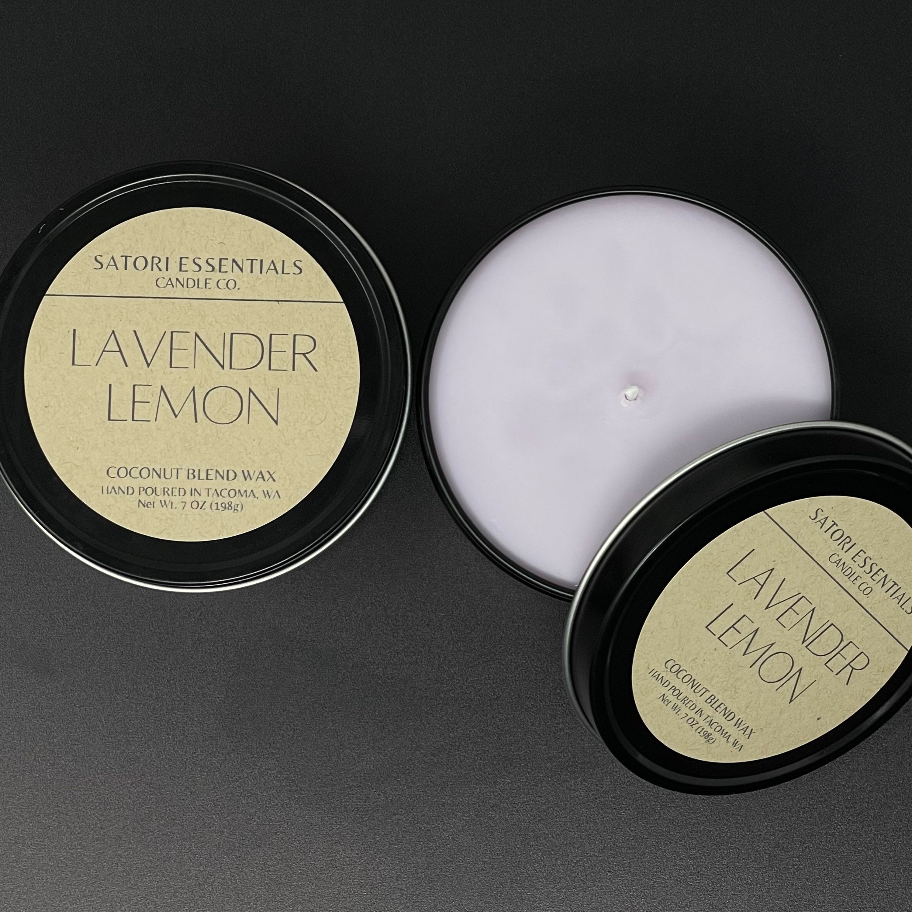 LAVENDER & LEMON Coconut Wax Blend Candle