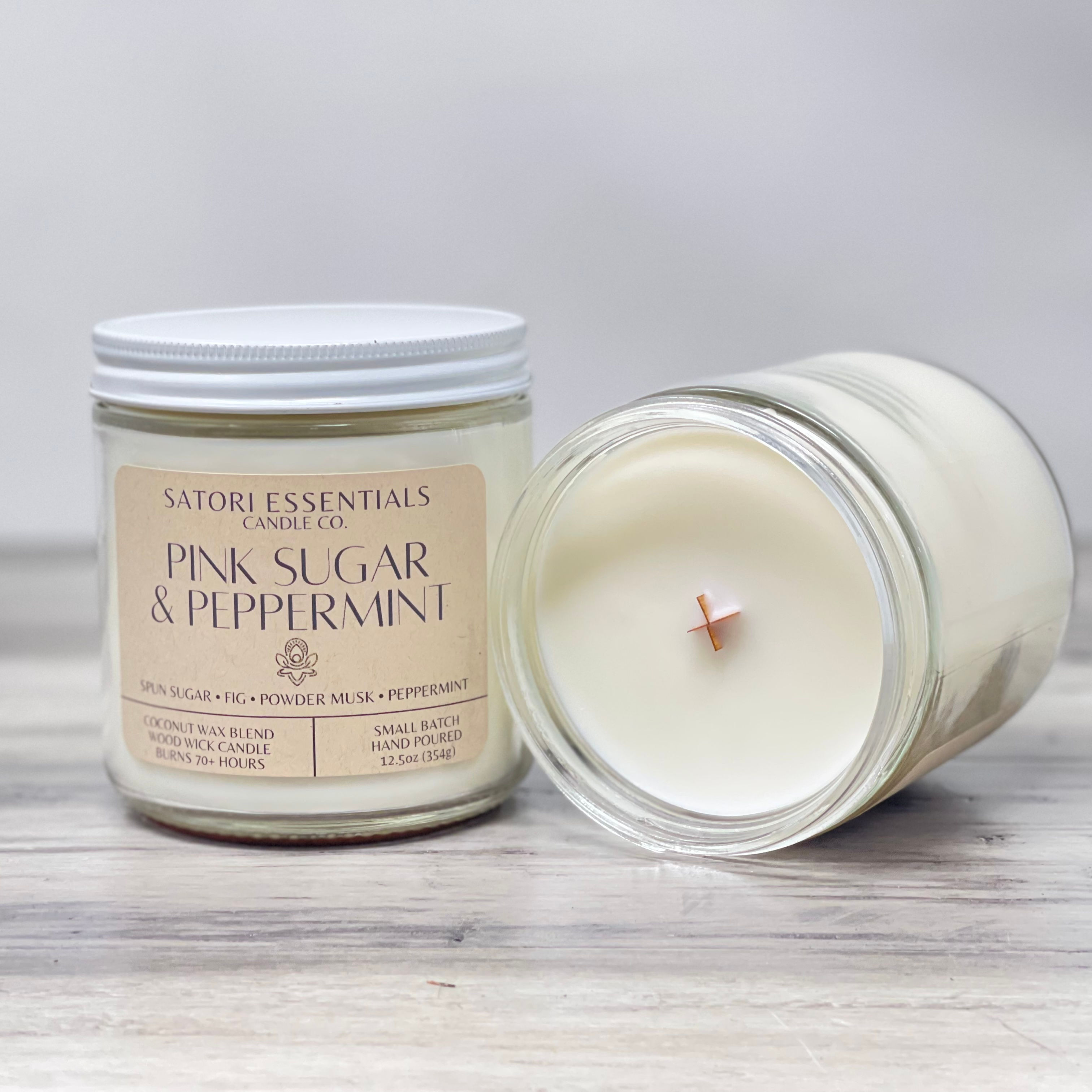 Pink Sugar Peppermint 12.5 ounce Candle