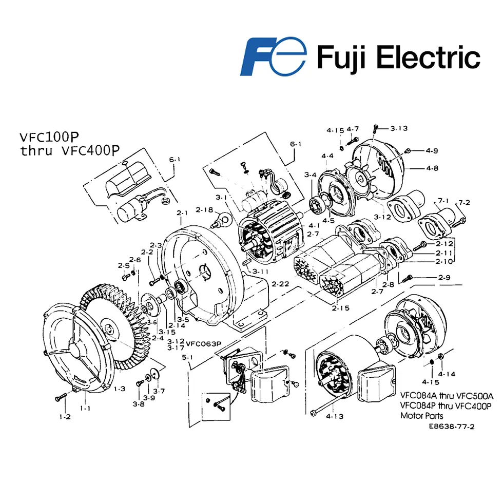 Listado De Piezas Para El Mantenimiento De Blowers Fuji
