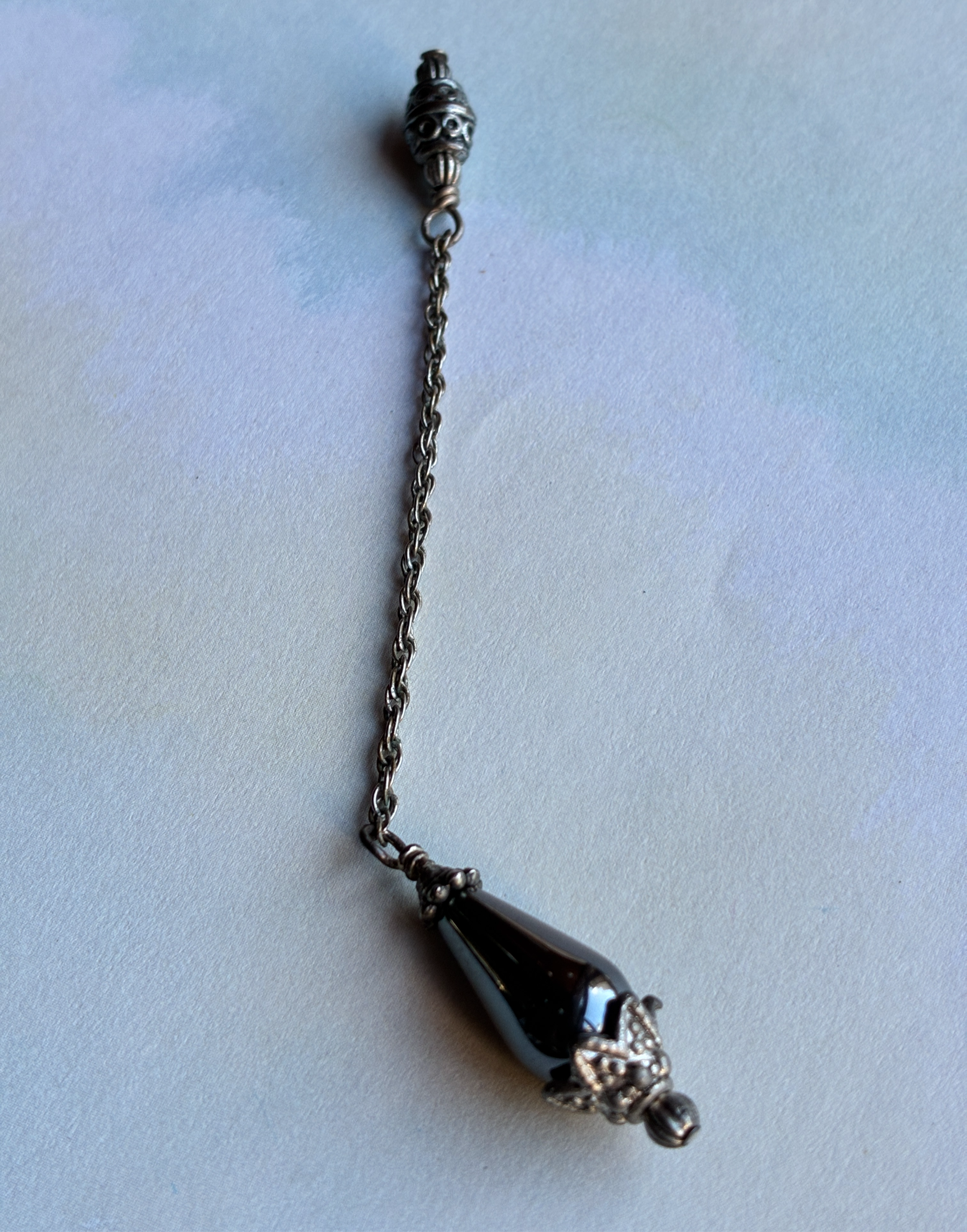 3  5/8" Hematite pendulum