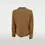 Thumbnail: Women's brown sheepskin jacket back view.