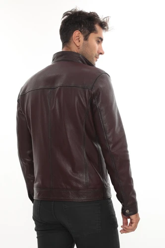 Men's Marcus Brown Leather Jacket | By Kani