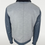 Thumbnail: Leather and Textile Combined Jacket With Mink Fur Collar Back View