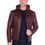 Thumbnail: A man wearing a hooded brown leather puffer jacket.