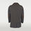 Thumbnail: Brown wool coat back view.