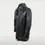 Thumbnail: Men's long black sheepskin coat side view.