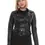 Thumbnail: Angela Black Leather Biker Jacket – Women’s Premium Lambskin Jacket, front view (1) — By Kani.