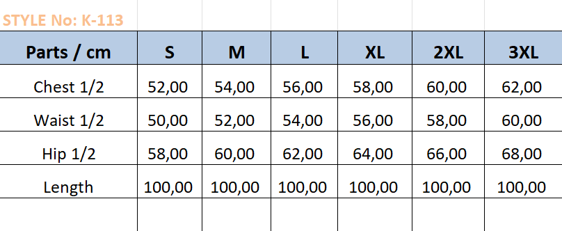 Thumbnail: A size chart.