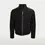 Thumbnail: Men's black shearling jacket front view.