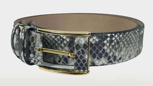 Natural Genuine Python Skin Men’s Belt | By Kani Leather