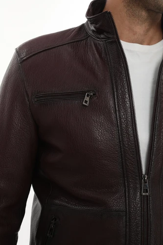 Men's Marcus Brown Leather Jacket | By Kani